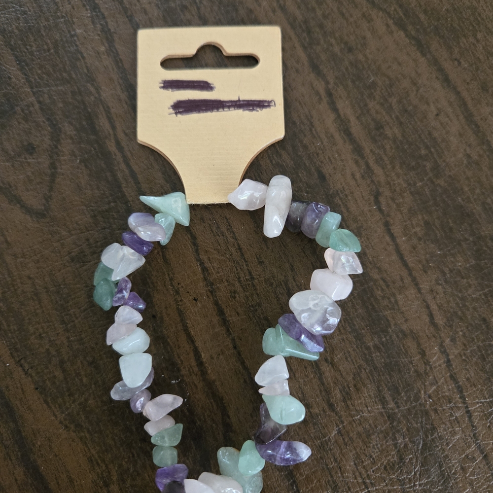 Multicolor Gemstone Chip Bracelet